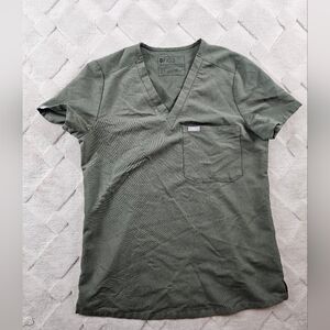 Figs Catrina One Pocket Scrub Top Womens Extra Small Medical Nurse Wear